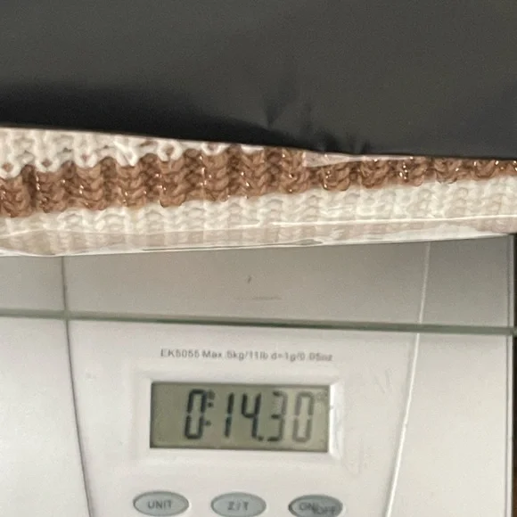 Talbots Crewneck Metallic Striped Knit Sweater Size L - Picture 6 of 8